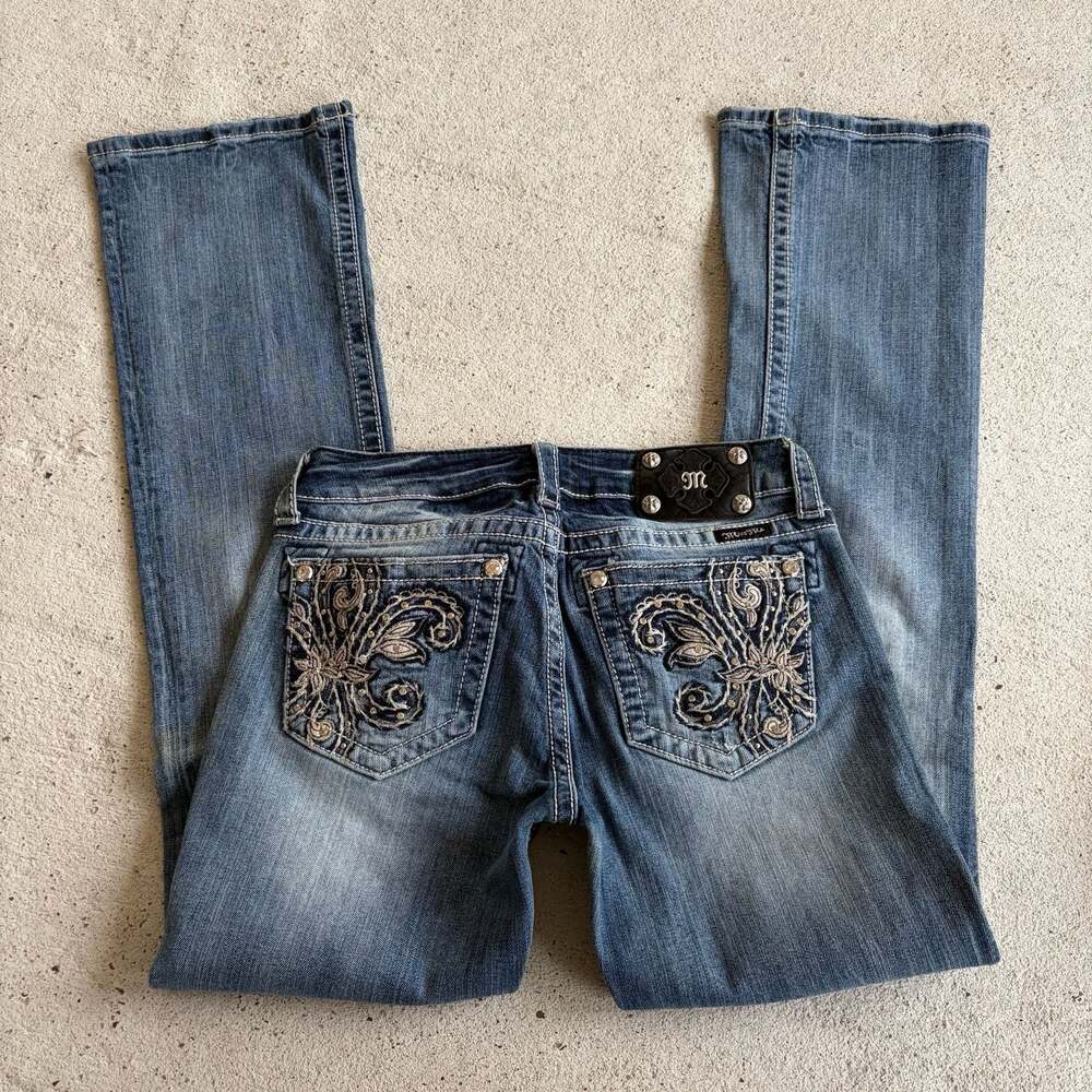 Miss Me Low Rise Boot Cut Jeans Size 29